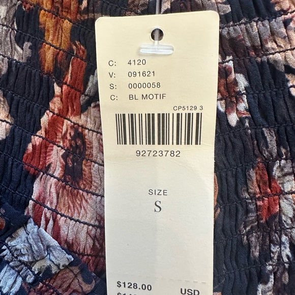 Floral Ruffle Skirt - Navy - Picture 2 of 4